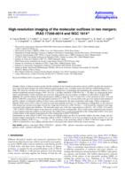 High-resolution imaging of the molecular outflows in two mergers: IRAS 17208-0014 and NGC 1614