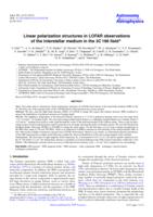 Linear polarization structures in LOFAR observations of the interstellar medium in the 3C 196 field