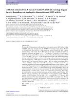 Cold dust emission from X-ray AGN in the SCUBA-2 Cosmology Legacy Survey: dependence on luminosity, obscuration and AGN activity