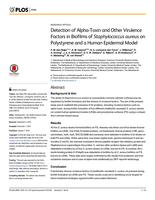 Detection of alpha-toxin and other virulence factors in biofilms of Staphylococcus aureus on polystyrene and a human epidermal model