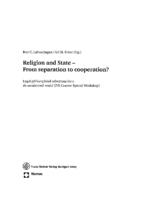 Religion and State - From separation to cooperation? Legal-philosophical reflections for a de-secularized world