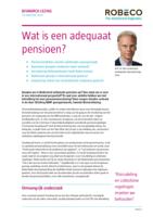 Wat is een adequaat pensioen?