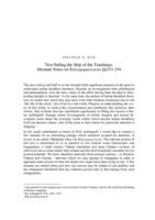 Test Sailing the Ship of the Teachings: Hesitant Notes on Kāśyapaparivarta §153-154