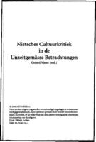 'De horizon van Bayreuth. Een blik in Nietzsches "Unzeitgemässe Betrachtungen"'