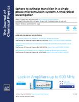 Sphere to cylinder transition in a single phase microemulsion system: A theoretical investigation