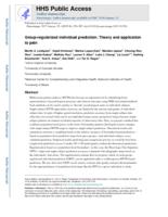 Group-regularized individual prediction: Theory and application to pain