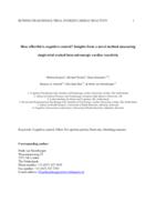 How effortful is cognitive control? Insights from a novel method measuring single-trial evoked beta-adrenergic cardiac reactivity