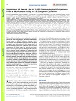 Impairment of sexual life in 3,485 dermatological outpatients from a multicentre study in 13 european countries