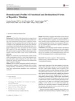 Hemodynamic profiles of functional and dysfunctional forms of repetitive thinking