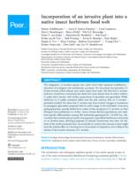 Incorporation of an invasive plant into a native insect herbivore food web