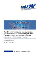 The Effectiveness and Limitations of Political Integration in Central and Eastern European Member States:Lessons from Bulgaria and Romania