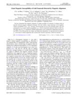 Giant Magnetic Susceptibility of Gold Nanorods Detected by Magnetic Alignment