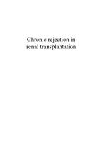Chronic rejection in renal tranplantation