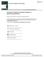 Universal intuitions of spatial relations in elementary geometry