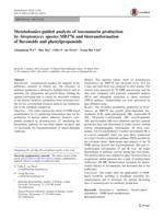 Metabolomics-guided analysis of isocoumarin production by Streptomyces species MBT76 and biotransformation of flavonoids and phenylpropanoids