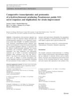 Comparative transcriptomics and proteomics of p-hydroxybenzoate producing Pseudomonas putida S12: novel responses and implications for strain improvement