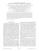 Anomalous Maxwell equations for inhomogeneous chiral plasma