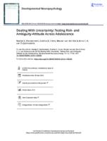 Dealing with uncertainty: Testing risk-and ambiguity-attitude across adolescence