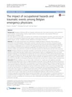 The impact of occupational hazards and traumatic events among Belgian emergency physicians