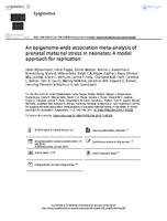 An epigenome-wide association meta-analysis of prenatal maternal stress in neonates: A model approach for replication