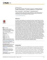 Pupil diameter tracks lapses of attention