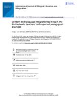 Content and language integrated learning in the Netherlands: teacher’s self-reported pedagogical practices