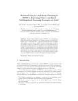 Retrieval Practice and Study Planning in MOOCs: Exploring Classroom-Based Self-regulated Learning Strategies at Scale