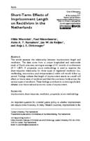 Short-Term Effects of Imprisonment Length on Recidivism in the Netherlands