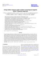 Using rotation measure grids to detect cosmological magnetic fields: A Bayesian approach