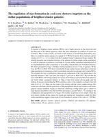 The regulation of star formation in cool-core clusters: imprints on the stellar populations of brightest cluster galaxies