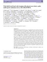 Wide-field broad-band radio imaging with phased array feeds: a pilot multi-epoch continuum survey with ASKAP-BETA