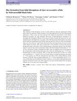 Disc formation from tidal disruptions of stars on eccentric orbits by Schwarzschild black holes