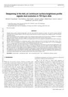 Steepening of the 820 μm continuum surface brightness profile signals dust evolution in TW Hya's disk