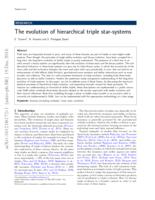 The evolution of hierarchical triple star-systems