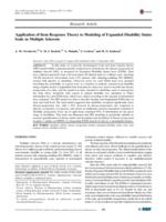Application of Item Response Theory to Modeling of Expanded Disability Status Scale in Multiple Sclerosis.