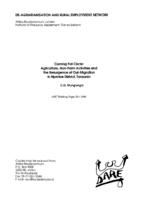 Coming full circle: agriculture, non-farm activities and the resurgence of out-migration in Njombe district, Tanzania