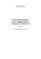 Conflict, mobility and language: the case of migrant Hadjaraye of Guéra to neighboring regions of Chari-Baguirmi and Salamat (Chad)