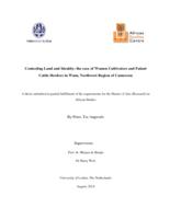 Contesting land and identity: the case of women cultivators and Fulani cattle herders in Wum, northwest region of Cameroon