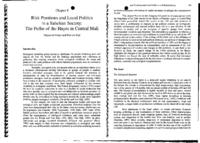 Risk positions and local politics in a Sahelian society: the Fulbe of the Hayre in Central Mali