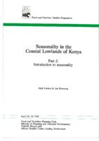 Seasonality in the coastal lowlands of Kenya: Part 2: Introduction to seasonality