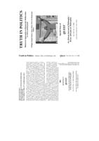 Special issue: Truth in politics. Rhetorical approaches to democratic deliberation in Africa and beyond