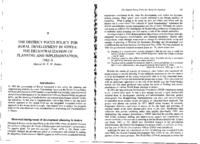 The district focus policy for rural development in Kenya: The decentralization of planning and Implementation, 1983-9