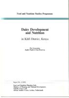 Dairy development and nutrition in Kilifi District, Kenya