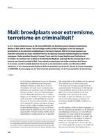 Mali: broedplaats voor extremisme, terrorisme en criminaliteit?