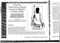 Pastoral community-based property rights: a case study: ecotourism in Kenya: benign community-based resource management or a new loss of land for Maasai pastoralists?