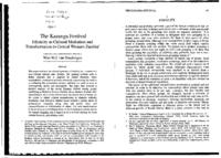 The Kazanga festival: ethnicity as cultural mediation and transformation in central western Zambia