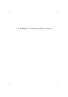 The politics of neoliberal reforms in Africa: State and civil society in Cameroon