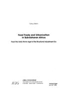 Food trade and urbanization in Sub-Saharan Africa: from the Early Stone Age to the Structural Adjustment Era