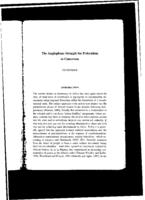 The Anglophone struggle for federalism in Cameroon