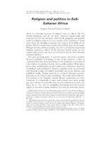 Religion and politics in sub-Saharan Africa